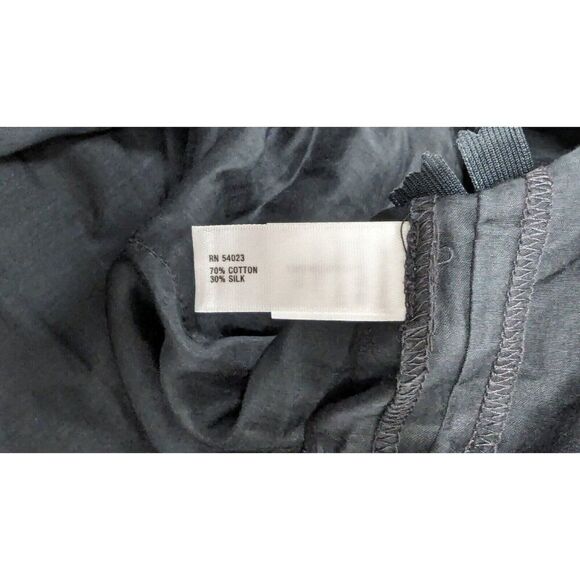 Gap Womens 10 Black Mini Skirt Solid Elastic Waist Zip Closure Ruffles Straight - Picture 8 of 9